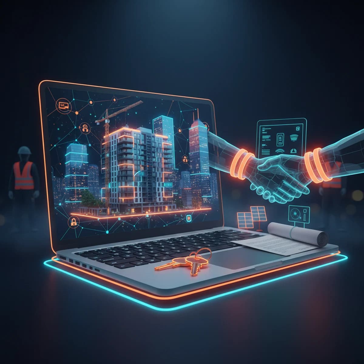 Cyber Monday 30 Listopada 2026 — Budowlany i nieruchomości ilustracja marketingowa Cyber Monday 30 Listopada 2026 — Budowlany i nieruchomości ilustracja marketingowa