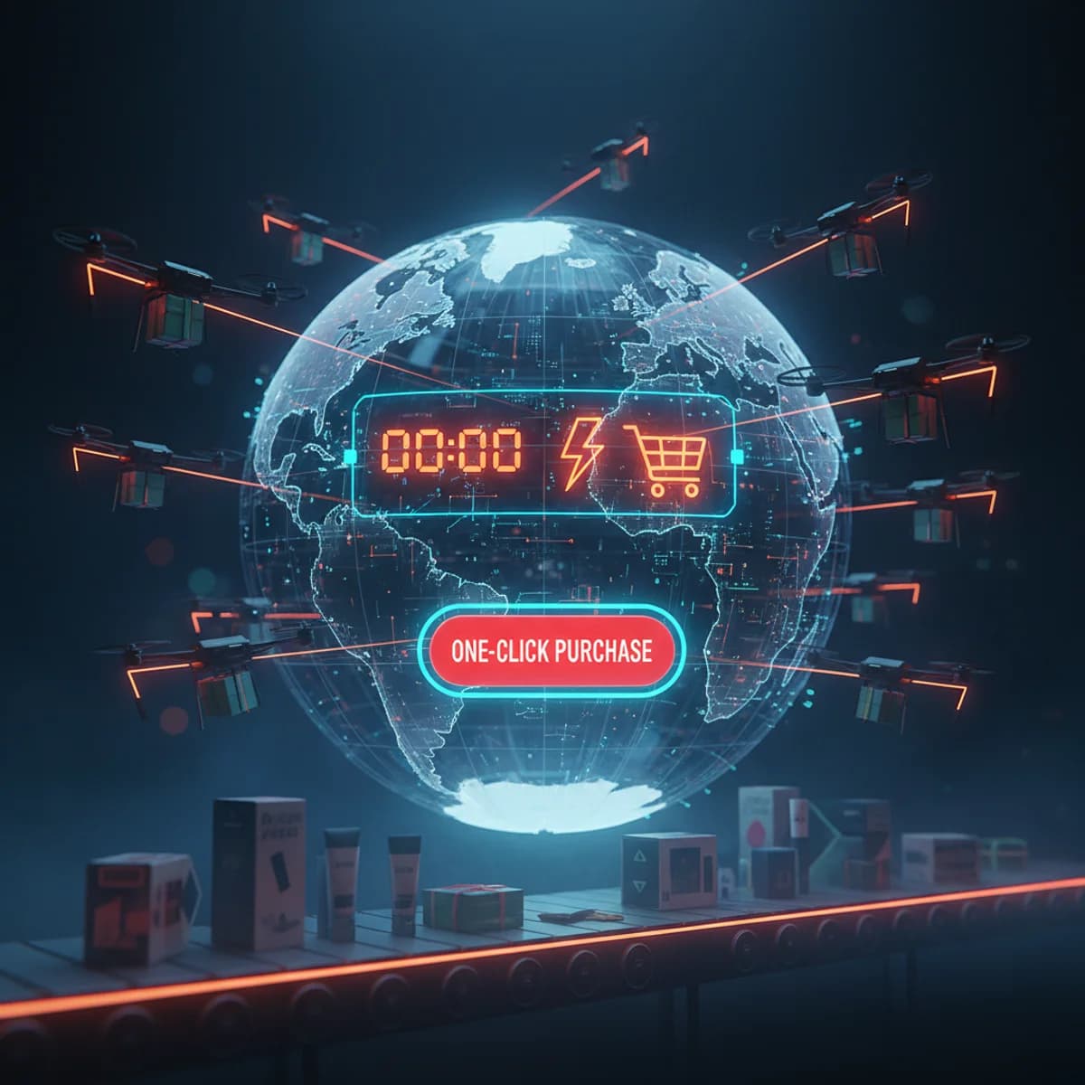 Amazon Prime Day (szacowana data) 13 Lipca 2026 — E-commerce ilustracja marketingowa Amazon Prime Day (szacowana data) 13 Lipca 2026 — E-commerce ilustracja marketingowa