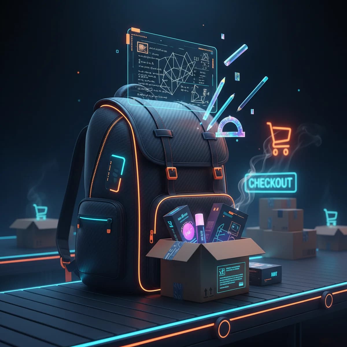 Początek kampanii 'Back to School' 20 Sierpnia 2026 — E-commerce ilustracja marketingowa Początek kampanii 'Back to School' 20 Sierpnia 2026 — E-commerce ilustracja marketingowa