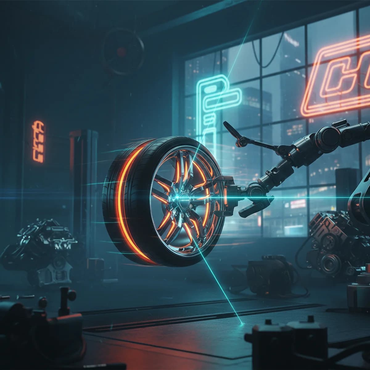 Początek sezonu na zmianę opon na letnie 1 Marca 2026 — Motoryzacyjny ilustracja marketingowa Początek sezonu na zmianę opon na letnie 1 Marca 2026 — Motoryzacyjny ilustracja marketingowa