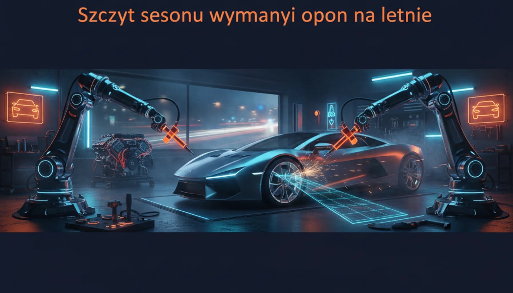 Szczyt sezonu wymiany opon na letnie 15 Kwietnia 2026 — Motoryzacyjny kalendarz marketingowy, kampania branżowa (hero) Szczyt sezonu wymiany opon na letnie 15 Kwietnia 2026 — Motoryzacyjny kalendarz marketingowy, kampania branżowa (hero)
