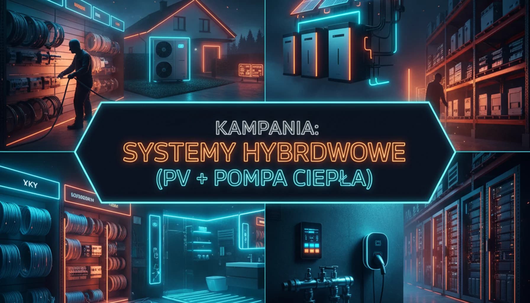 Kampania: Systemy hybrydowe (PV + Pompa Ciepła) 18 Maja 2026 — Techniczny kalendarz marketingowy, kampania branżowa (hero) Kampania: Systemy hybrydowe (PV + Pompa Ciepła) 18 Maja 2026 — Techniczny kalendarz marketingowy, kampania branżowa (hero)